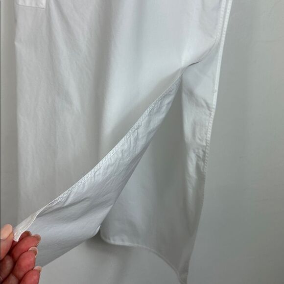 Sofie D'Hoore White Wide Shoulders Side Slits Blouse Top Size XS - Picture 3 of 7